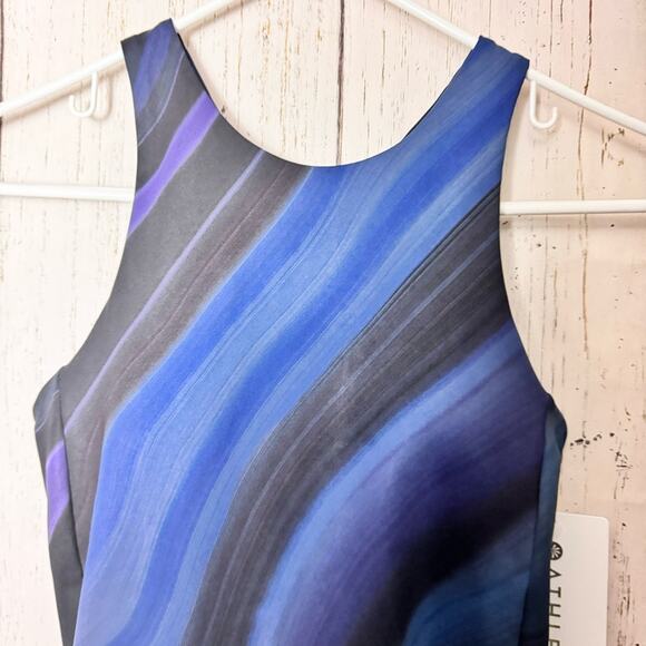 Athleta Women's Sporty Athletic Racerback Lightning Print Support Top Sz XS - Picture 9 of 16